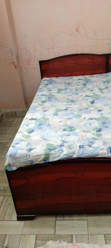 Single Wooden (Original Sheesham) Bed Set - Without Matress 1