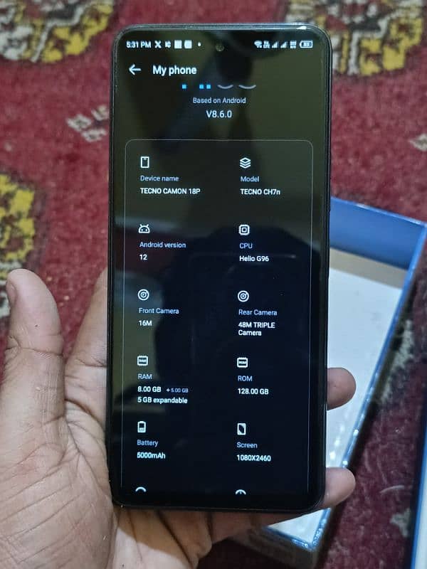 Tecno Camon 18P 8/128GB 6