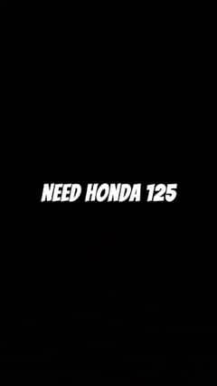 I need Honda 125 2024 black