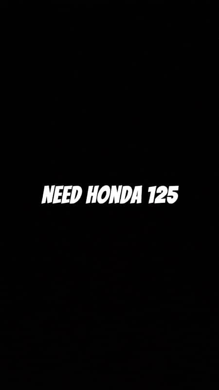 I need Honda 125 2024 black 0