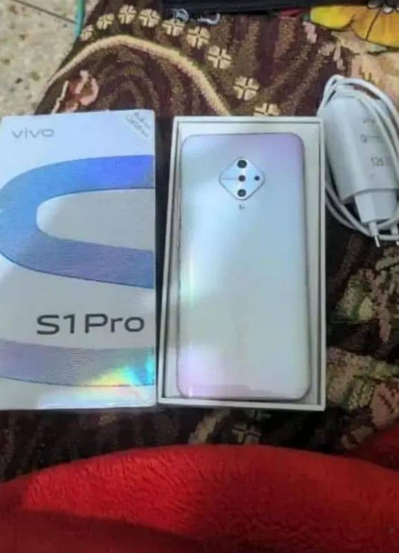 vivo s1pro 8/128 complete box urgent sale connect OLX 0