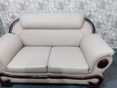 seven seater pure leather sofa set (urgent sale)