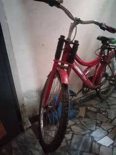 streethawk kids bicycle red colour