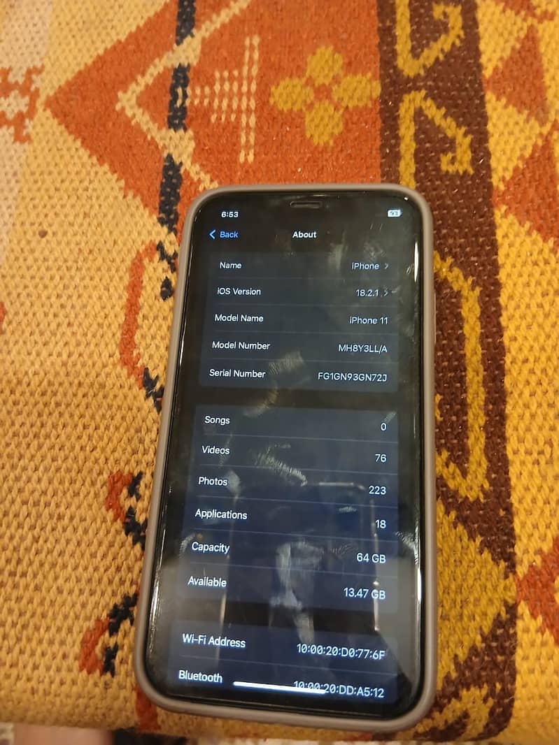 iPhone 11 non pta Jv 64gb battery health 85 sim working 2 6