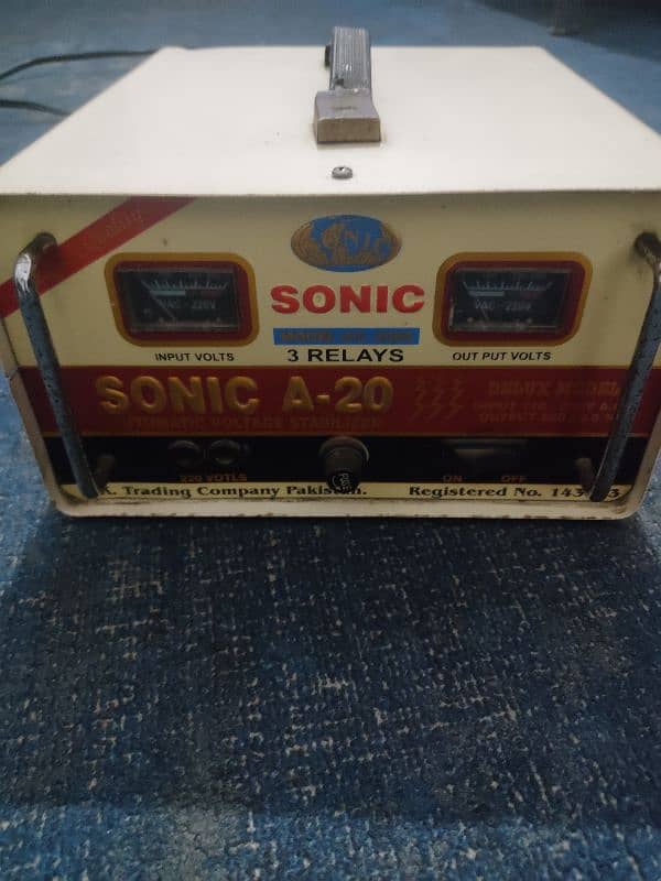 Sonic A 20  3 rely automatic voltage stabilizer 0