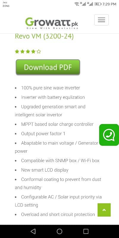 3.2 KW. PV 3000.24v Growatt 0