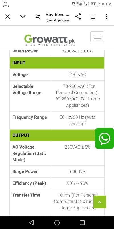 3.2 KW. PV 3000.24v Growatt 3