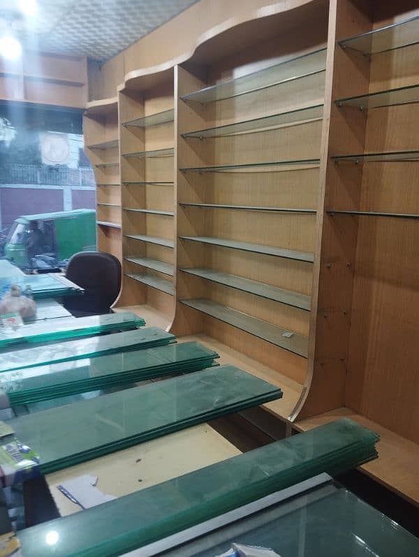 Pharmacy Shop Glass Counters & Shelves 0