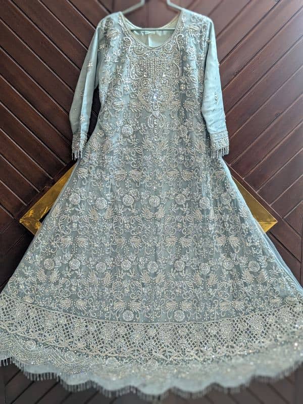 Bridal walima maxi dress 1