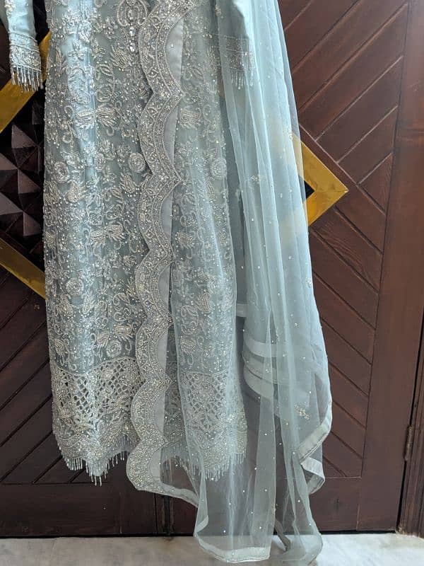 Bridal walima maxi dress 4