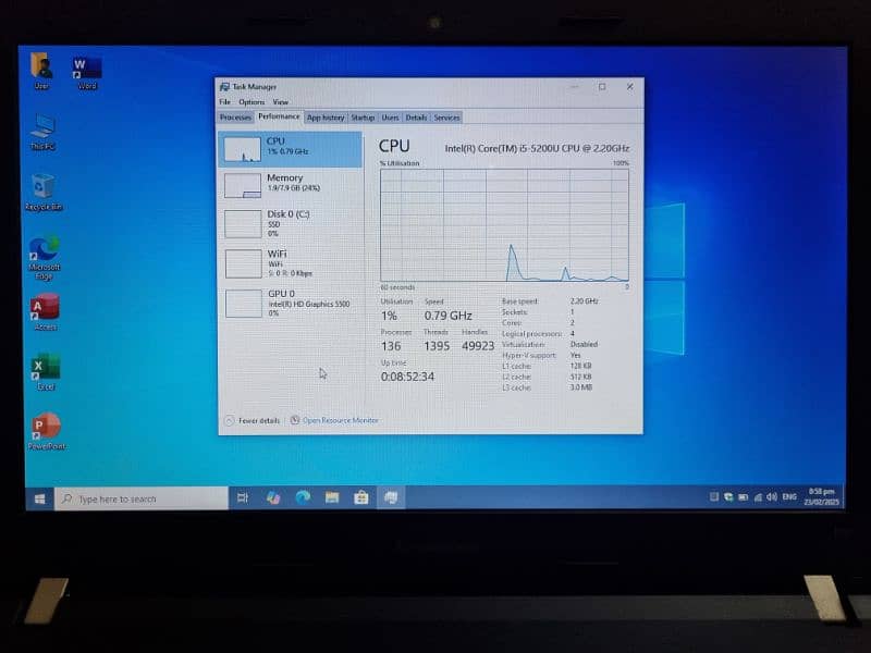 Lenovo i5-5th Gen 8GB Ram 120SSD Windows 10 & Office 2024 laptop 4