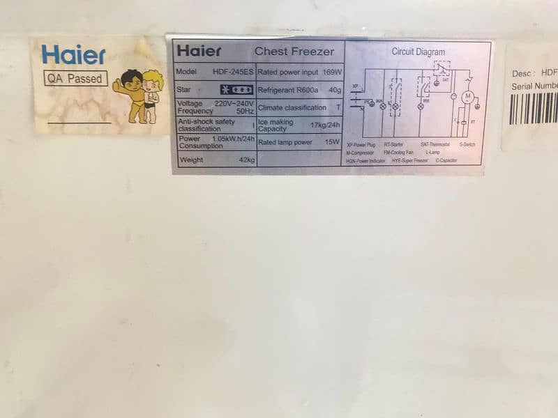 Haier Deep freezer 4