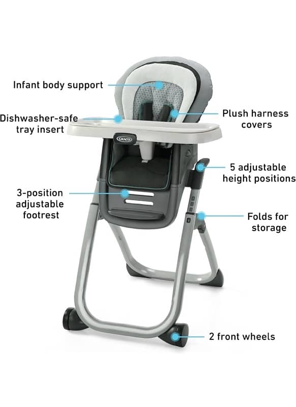 Graco baby kids high chair DuoDiner DLX 6-in-1 8