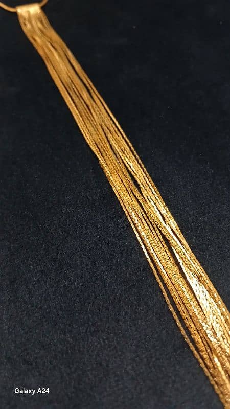 Gold tone Tassel Necklace 1