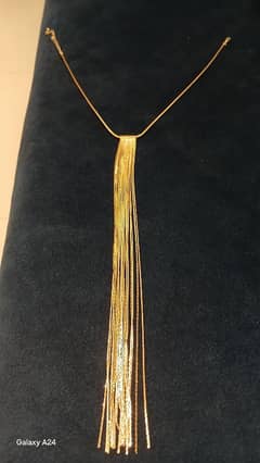 Gold tone Tassel Necklace