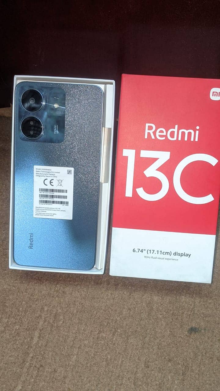 redmi 13c 6/128 with box all ok warrenty 1