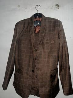 ful suit 3 pcs brown color size 34