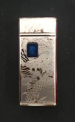 Gold Dragon Metal Plasma Arc USB Type-C + Gas Lighter