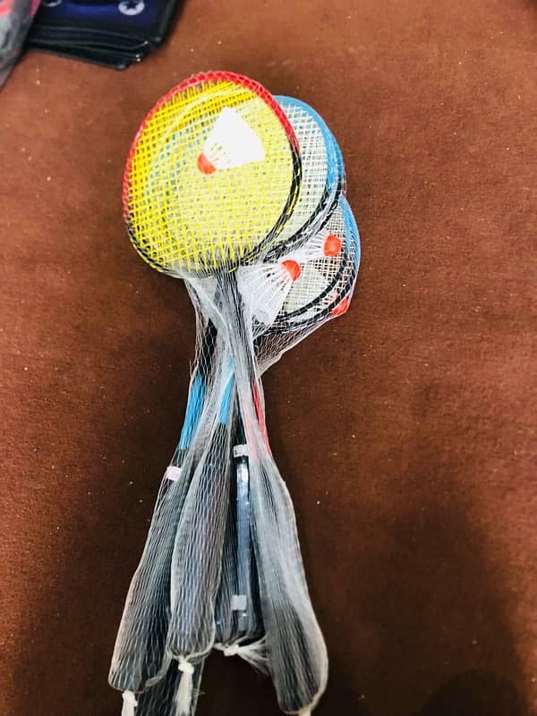 Badminton Rackets,Cricket Bat(H/B),shuttle,Foot Balls, Saki Bat Covers 14