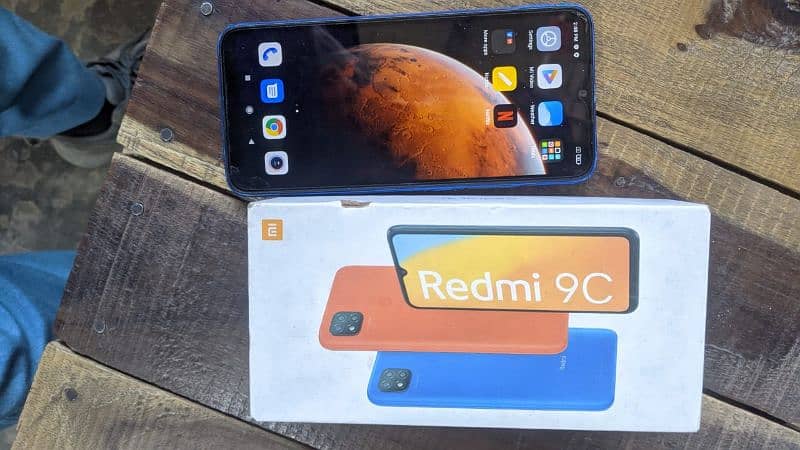 Redmi 9c with box 1