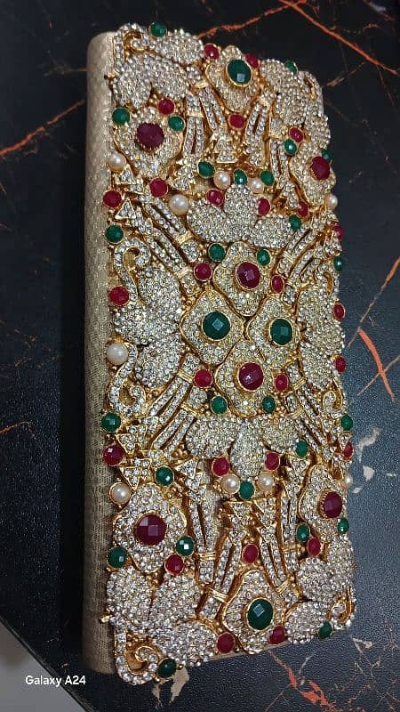 Gold-Tone Bridal Clutch 2