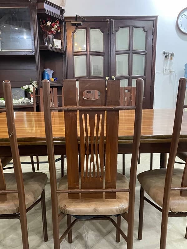 wooden dining table 8 chairs 5