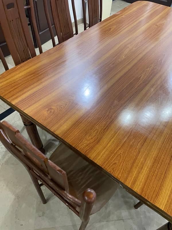 wooden dining table 8 chairs 6