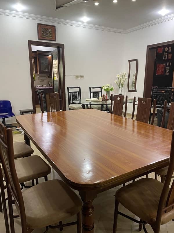 wooden dining table 8 chairs 7