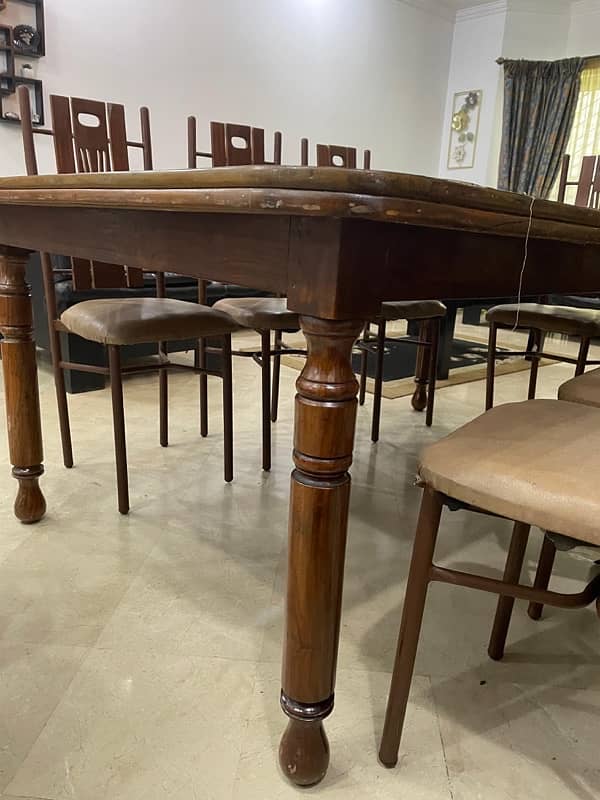 wooden dining table 8 chairs 9