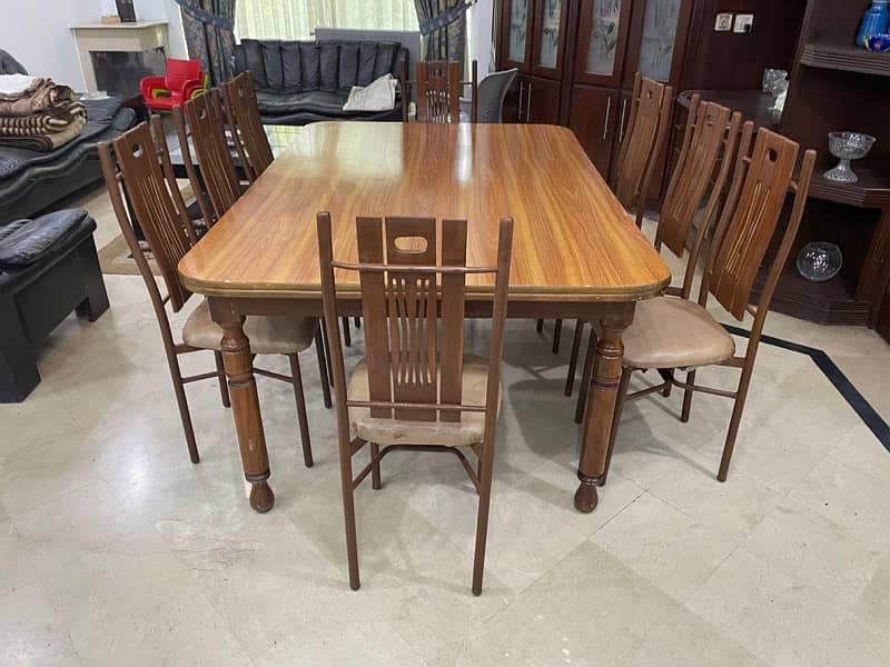 wooden dining table 8 chairs 10