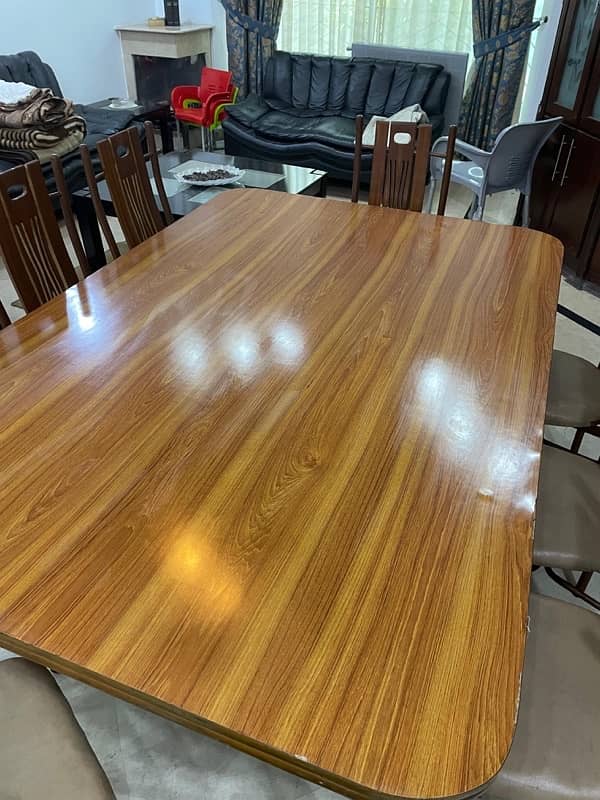 wooden dining table 8 chairs 13