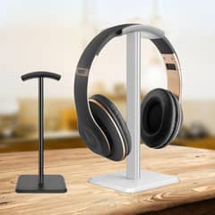 Universal Aluminum Headphone Stand - Detachable, Non-Slip, Curved