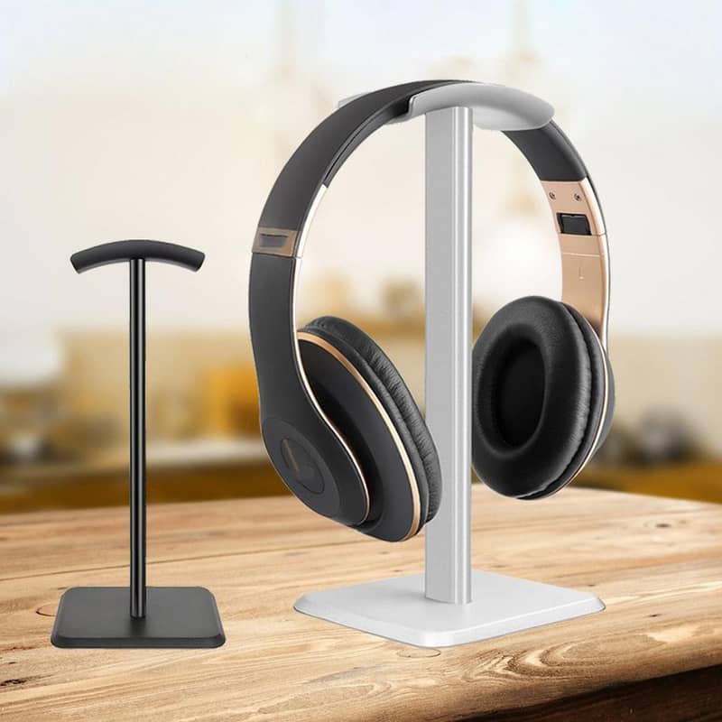 Universal Aluminum Headphone Stand - Detachable, Non-Slip, Curved 0