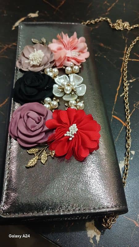 Floral Embellished Clutch 1