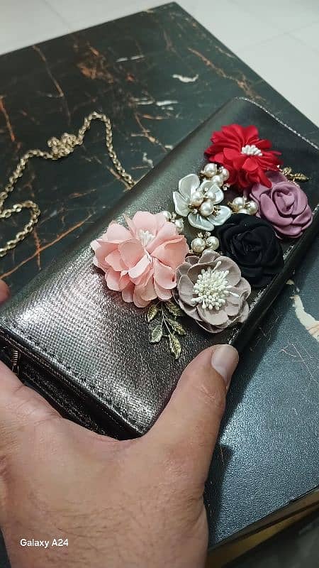 Floral Embellished Clutch 2