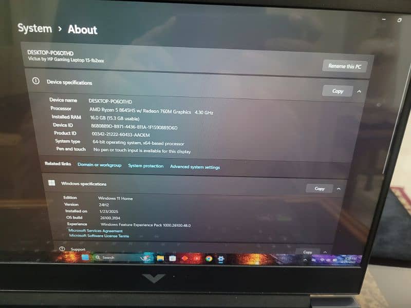 HP Victus 15 FB2082wm gaming laptop 6