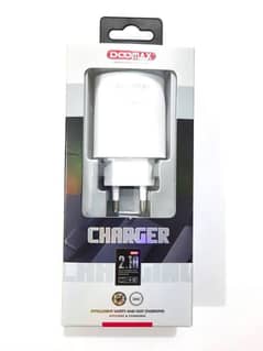 2USB Fast Charger With Android Micro Cable By Doomax