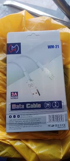 WM-21 Fast Charging & Data Cable – Quick Charge & Sync