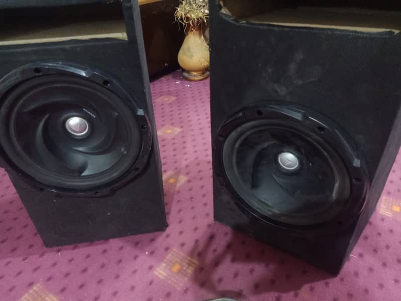 Kenwood woofers and 718 speaker pair 1