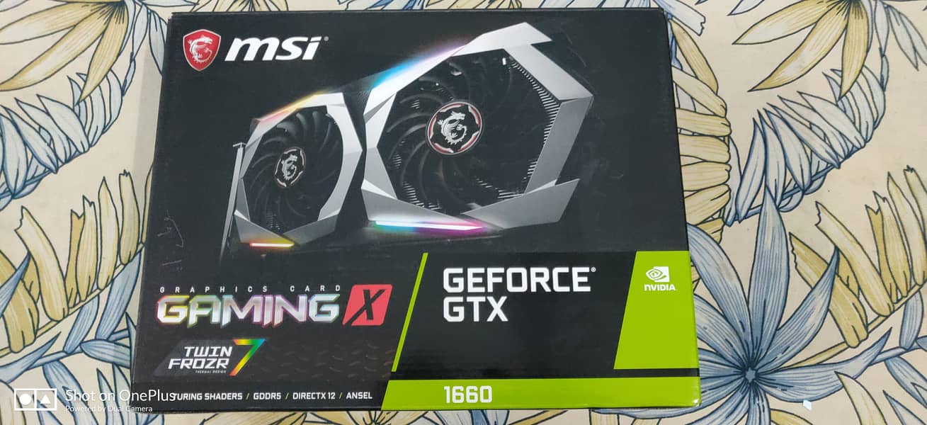 MSI 1660 + COOLER MASTER CASING AND 9TH GEN PACKAGE 16