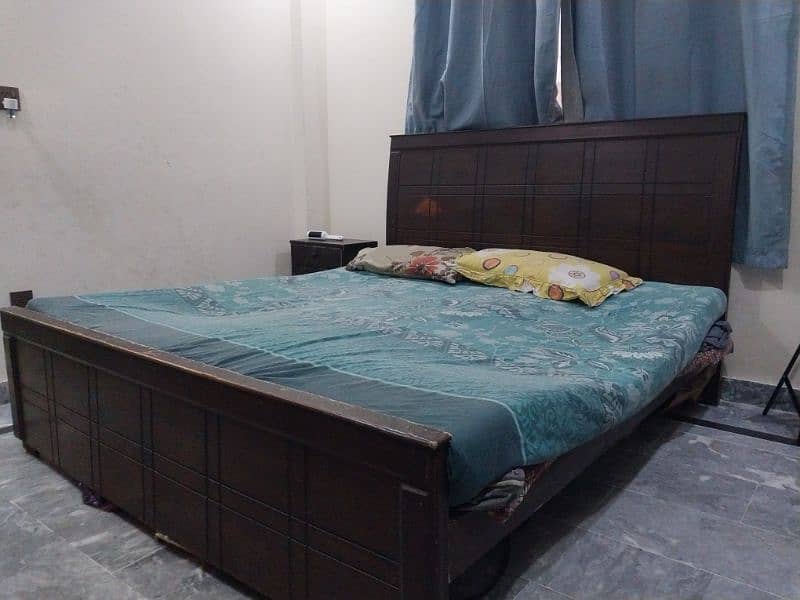 wooden double bed 1