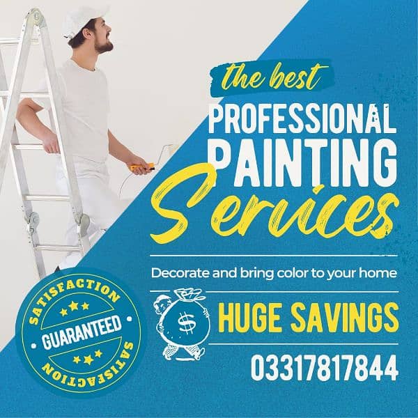 All Kinds of Paint Services available for Villas & Buildings 0