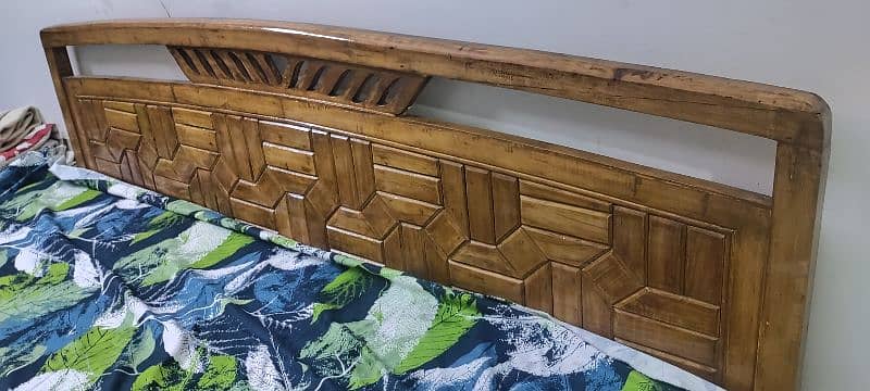 Oak Wood King size Bed 0