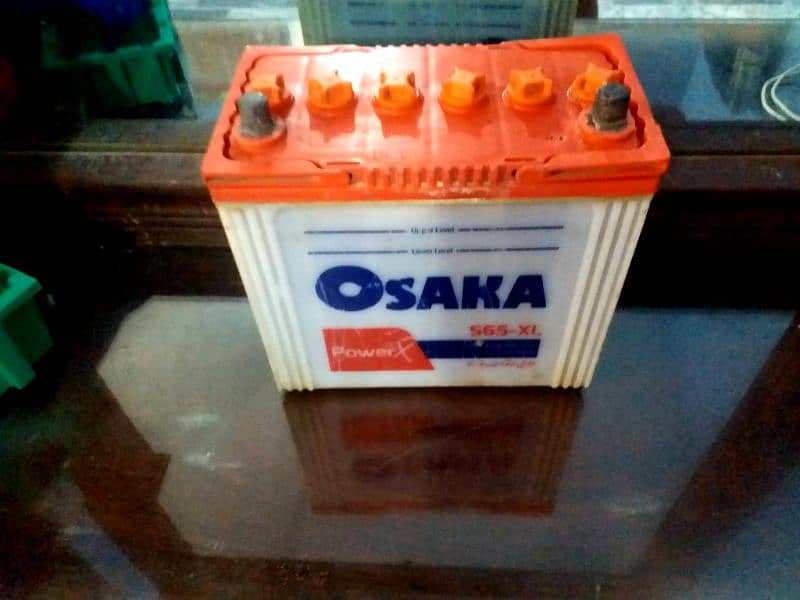 Osaka battery 65 Amp 11 plates for sell 03182836034 1