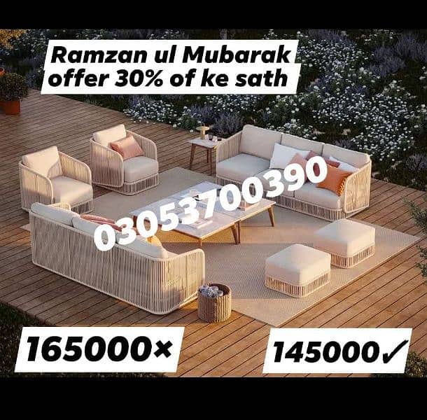 Garden dining set special ramzan discount offer 4