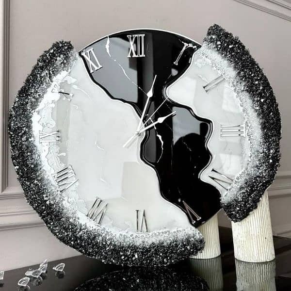 Handmade Wall clocks made with Epoxy resin 17