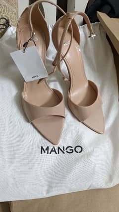 Mango Ankle cuff heeled Sandals