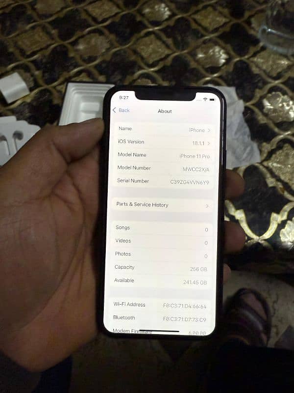 Apple iPhone 11 pro 256gb official PTA Approved 12