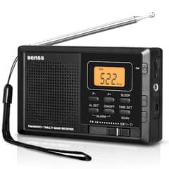 Benss Small AM FM SW Digital Radio Pocket Transistor Stereo Radio