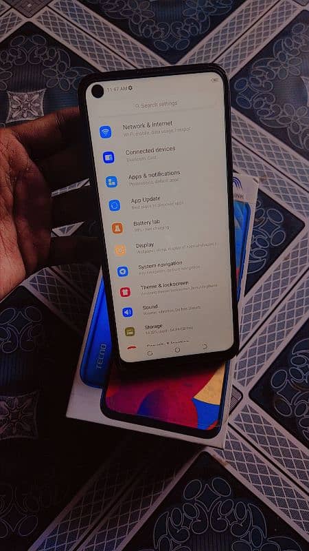 Tecno camon 12 air with box 4 64 ha all okay urgent sale 1